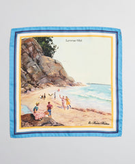 Brooks Brothers Men Limited Edition Archival Collection Spring 1984 Silk Pocket Square