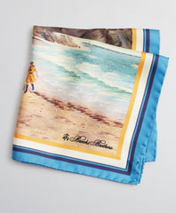 Brooks Brothers Men Limited Edition Archival Collection Spring 1984 Silk Pocket Square