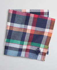 Brooks Brothers Men Madras Pocket Square