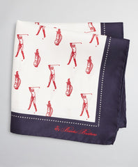 Brooks Brothers Men Golfer Pocket Square