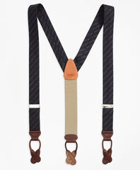 Brooks Brothers Men Harris Tweed Stripe Suspenders