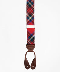 Brooks Brothers Men Royal Stewart Tartan Suspenders