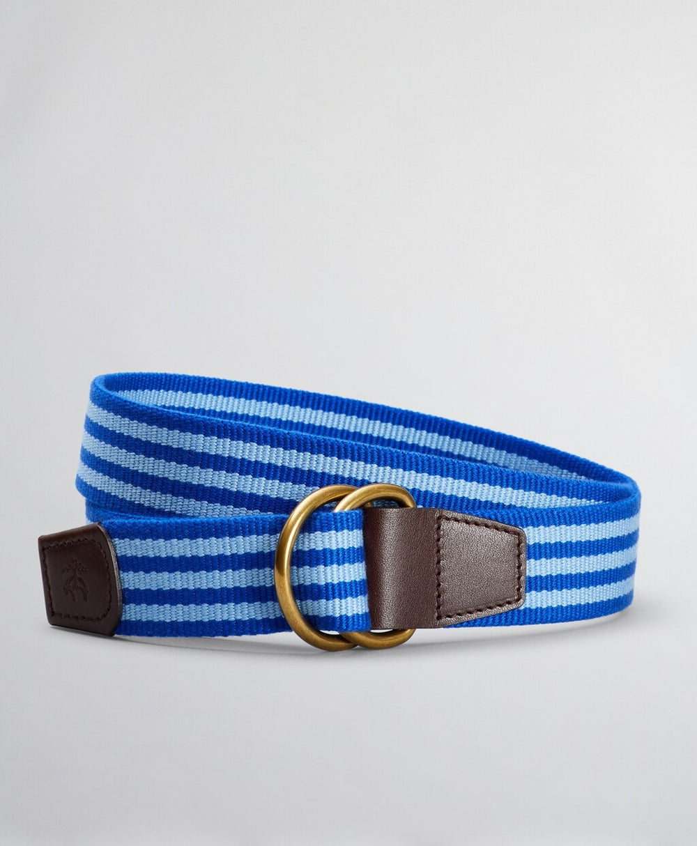 Brooks Brothers Men Woven Stripe Belt
