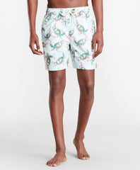Brooks Brothers Men Montauk 6" Turtle Print Swim Trunks