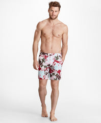 Brooks Brothers Men Newport 7" Floral Swim Trunks