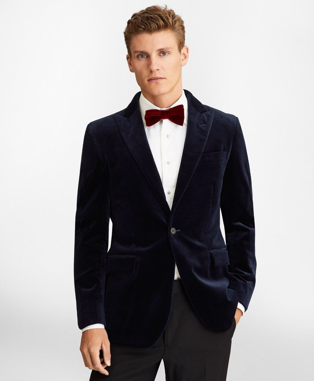 Brooks Brothers Men Milano Fit Velvet Tuxedo Jacket
