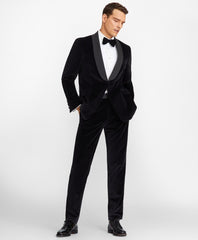 Brooks Brothers Men Regent Fit Shawl Collar Velvet Tuxedo