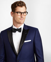 Brooks Brothers Men Regent Fit One-Button Navy 1818 Tuxedo
