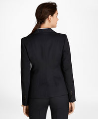 Brooks Brothers Women Petite Wool Two-Button Jacket