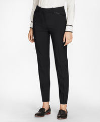Brooks Brothers Women Petite Slim-Fit Stretch-Wool Crepe Tuxedo Pants