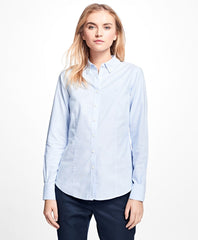 Brooks Brothers Women Petite Non-Iron Tailored-Fit Supima® Cotton Dress Shirt
