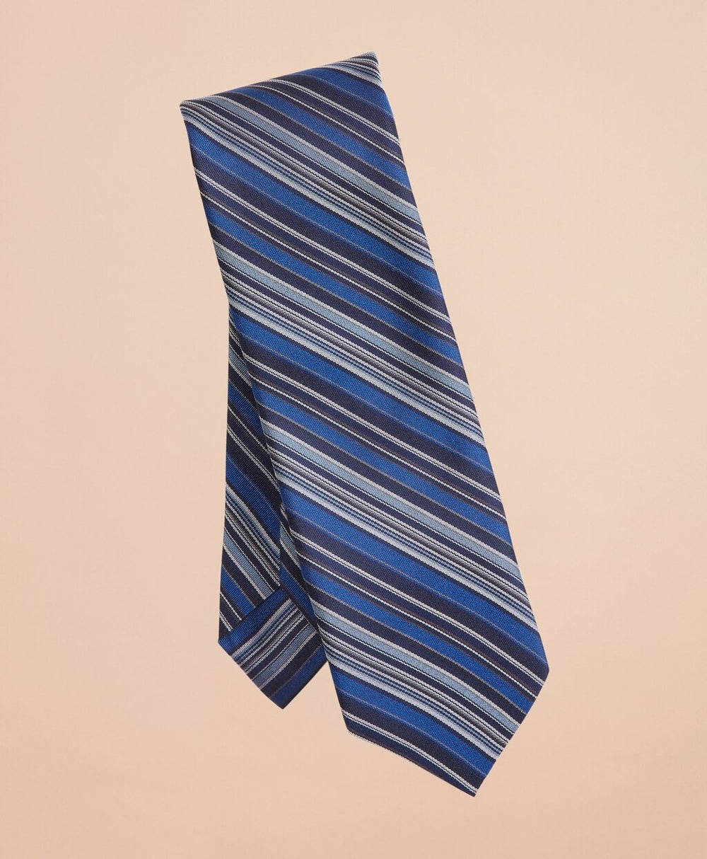 Brooks Brothers Men Multi-Color Stripe Silk Tie