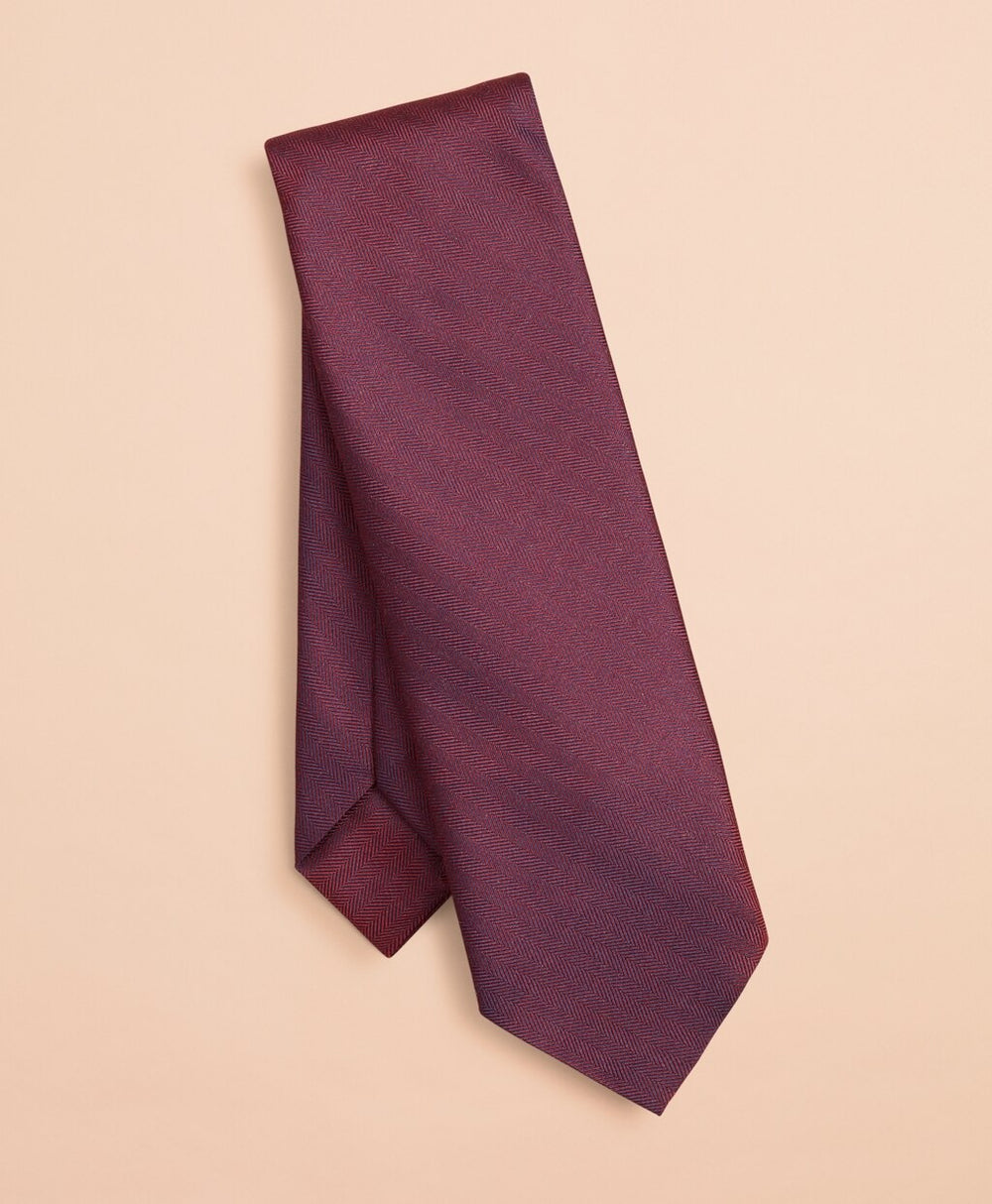 Brooks Brothers Men Herringbone Silk Tie