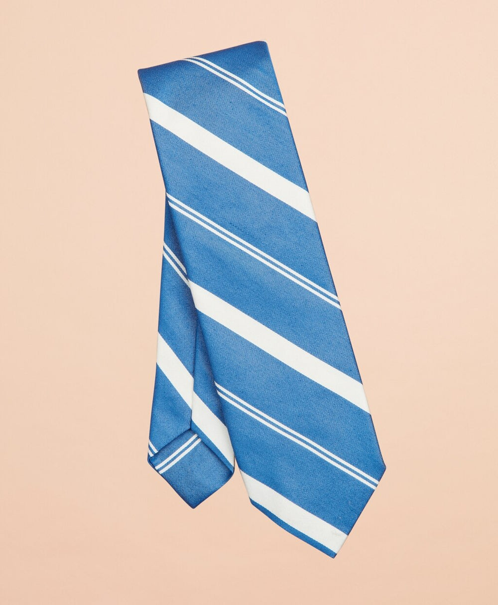 Brooks Brothers Men Awning Stripe Cotton-Silk Tie