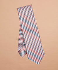 Brooks Brothers Men Alternating Stripe Silk-Blend Tie