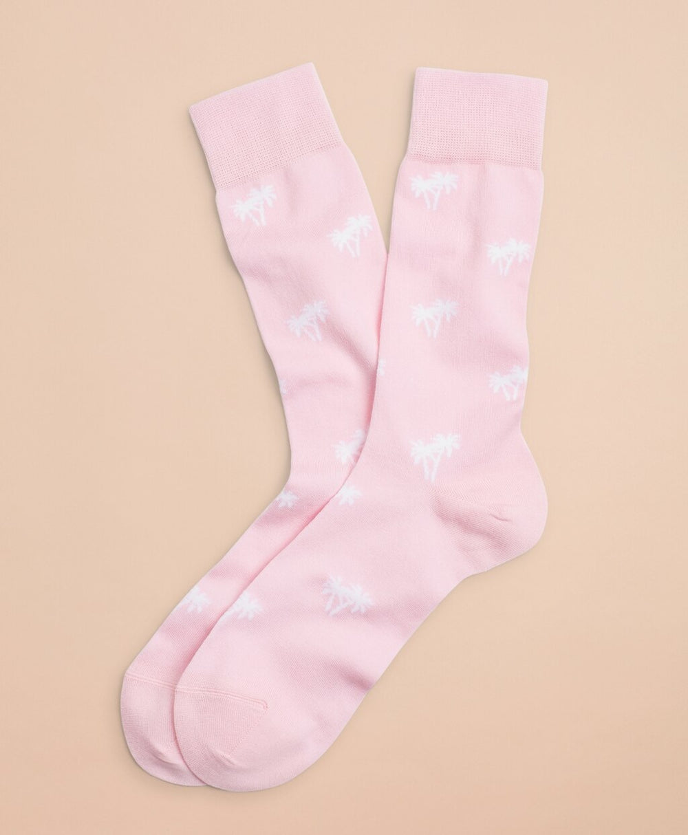 Brooks Brothers Men Palm Tree Crew Socks
