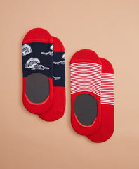 Brooks Brothers Men Wave No-Show Socks, Two Pack