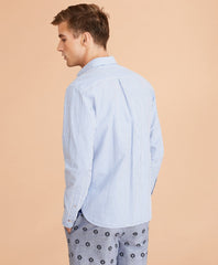 Brooks Brothers Men Striped Seersucker Shirt