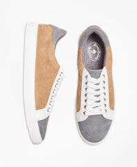 Brooks Brothers Men Color-Block Suede Sneakers
