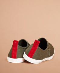 Brooks Brothers Men Canvas Slip-On Sneakers