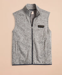 Brooks Brothers Men Zip-Up Fleece Sweater Vest