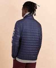 Brooks Brothers Men Water-Resistant Red Fleece Puffer Jacket