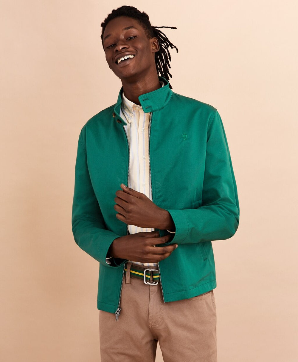 Brooks Brothers Men Cotton Bomber Jacket