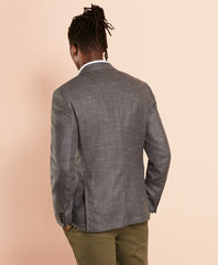 Brooks Brothers Men Wool-Blend Basketweave Two-Button Sport Coat