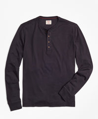 Brooks Brothers Men Garment-Dyed Henley