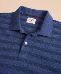Brooks Brothers Men Striped Slub Cotton Jersey Polo Shirt