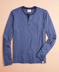 Brooks Brothers Men Striped Jersey Long-Sleeve Henley