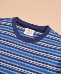 Brooks Brothers Men Multi-Stripe Cotton Jersey T-Shirt