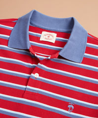 Brooks Brothers Men Striped Pique Polo Shirt