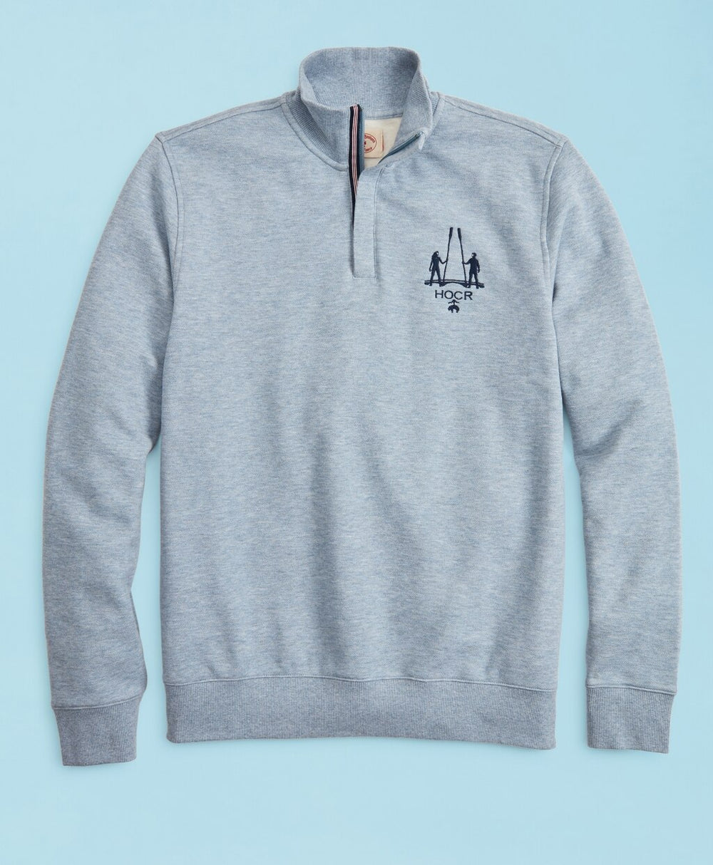 Brooks Brothers Men Head Of The Charles® Regatta Pique Half-Zip Fleece Sweatshirt