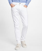 Brooks Brothers Men 116 Slim Fit White Denim Jeans