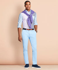 Brooks Brothers Men Slim-Fit Garment-Dyed Stretch Chinos