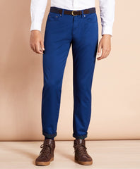 Brooks Brothers Men Five-Pocket Flannel-Lined Chinos