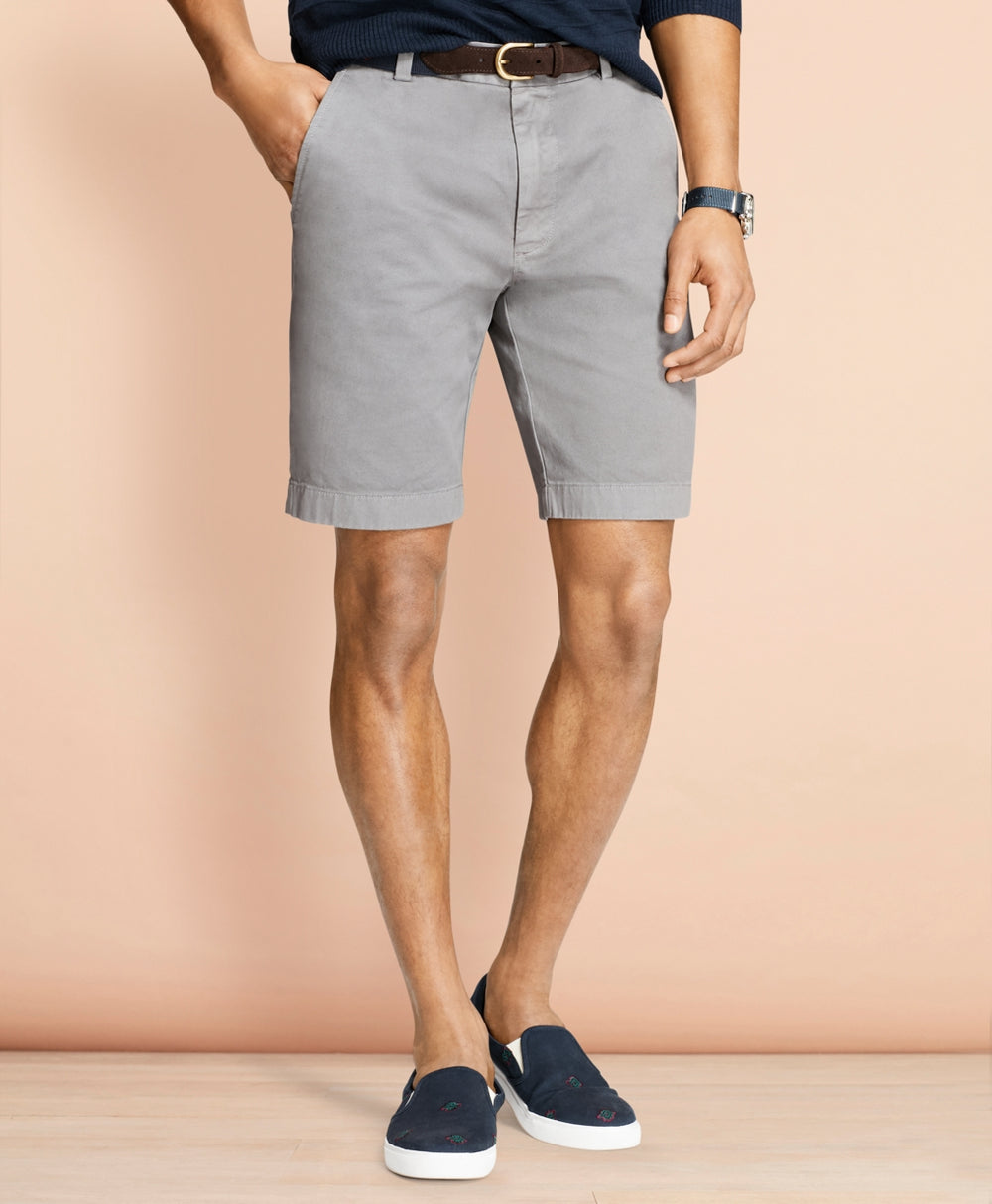 Brooks Brothers Men Stretch Cotton Twill Shorts