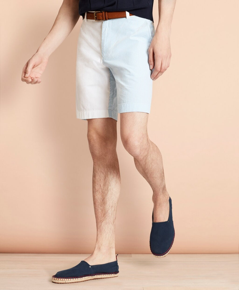 Brooks Brothers Men Cotton Seersucker Fun Shorts