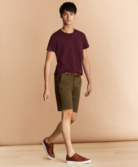 Brooks Brothers Men Garment-Dyed 9" Stretch Chino Shorts