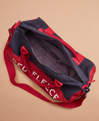 Brooks Brothers Men Red Fleece Canvas Duffle Bag