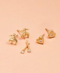 Brooks Brothers Women Love, Brooks Demi Fine Stud Earrings - Set of Three
