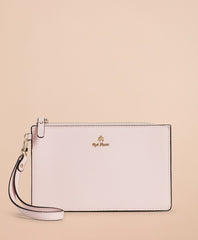 Brooks Brothers Women Saffiano Leather Wristlet Clutch