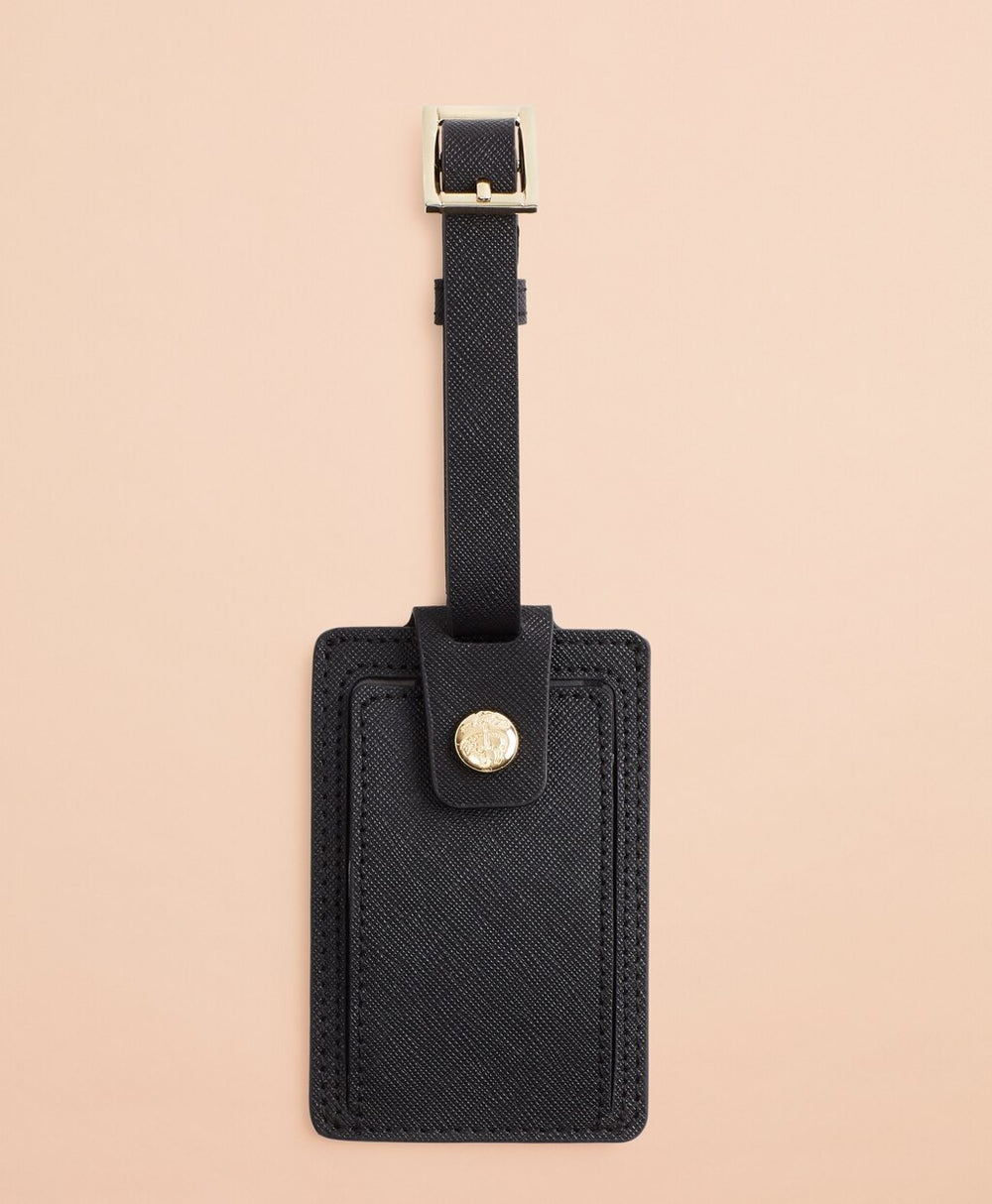 Brooks Brothers Women Saffiano Leather Luggage Tag
