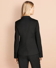 Brooks Brothers Women Stretch Wool One-Button Jacket