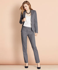 Brooks Brothers Women Pinstripe Stretch Wool Two-Button Jacket