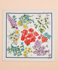 Brooks Brothers Women Floral-Print Silk Square Scarf