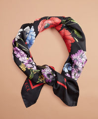 Brooks Brothers Women Floral-Print Silk Square Scarf