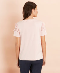Brooks Brothers Women Ruffled T-Shirt