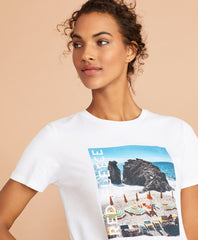 Brooks Brothers Women Beach Graphic T-Shirt